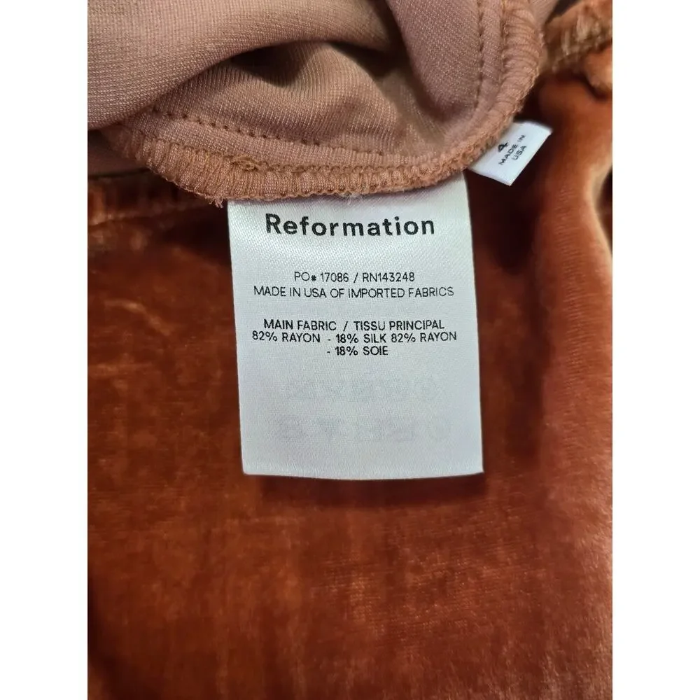 Reformation velvet piece